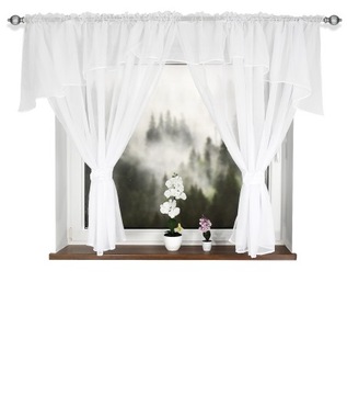FIRANA WOALOWA Z LAMBREKINEM NA TAŚMIE 400x150cm