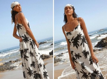K011A19 SUKIENKA MAXI CHUSTA PLAŻOWA NASTY GAL 40