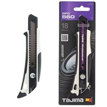 Nożyk z łamanym ostrzem 18mm Tajima z płetwą DC560