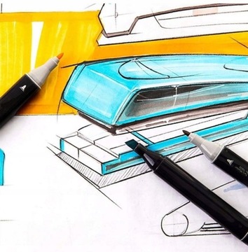 МАРКЕРЫ АЛКОГОЛЬНЫЕ, МАРКЕРЫ ДВУХСТОРОННИЕ, КРУГ, 24 шт.