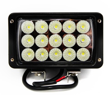 LAMPA LEDOWA ROBOCZA 15 LED HALOGEN SZPERACZ 45W ŚWIATŁO ROZPROSZONE