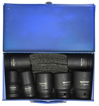 ADLER ZESTAW NASADEK UDAROWYCH 1'' 24-46mm 7 SZT.