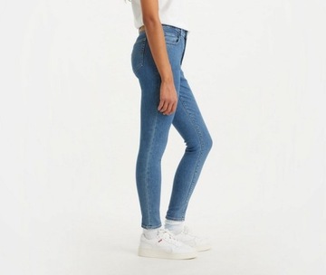 Spodnie jeansy damskie skinny LEVI'S niebieskie W29 L28