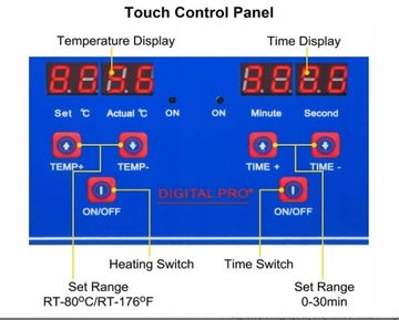 Цифровой ультразвуковой очиститель объемом 30 л.