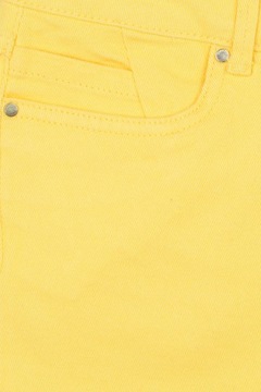 Primark Damskie Jeansowe Żółte Spodenki Krótkie Szorty Bawełna XL 42