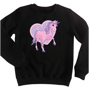 BLUZA BEZ KAPTURA JEDNOROŻCE UNICORN 116 WZORY