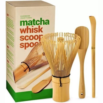 Zestaw MIOTEŁKA CHASEN PĘDZEL DO HERBATY MATCHA