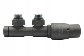 VARIO TERM zawór grzejnikowy TWINS 50mm graphite
