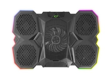ОХЛАЖДАЮЩАЯ ПОДСТАВКА 7 ДЛЯ 17-ДЮЙМОВОГО НОУТБУКА СО СВЕТОДИОДНОЙ RGB-подсветкой