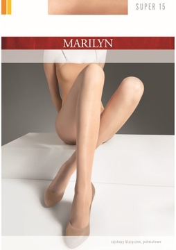 Półmatowe rajstopy Super 15 Xl Marilyn VISONE 5-XL