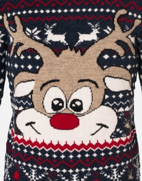 Ciepły Sweterek Świąteczny Wełniany Święta 1116-02