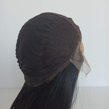 Парик LACE FRONT, черный, 40/55/80см + шапочка БЕСПЛАТНО