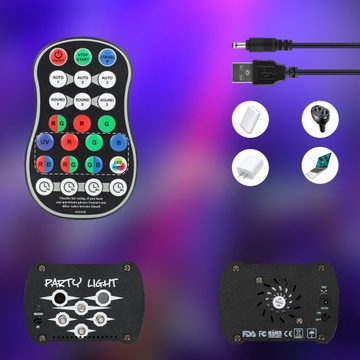 Светодиодные сценические светильники RGB для дискотеки, лазерный проектор