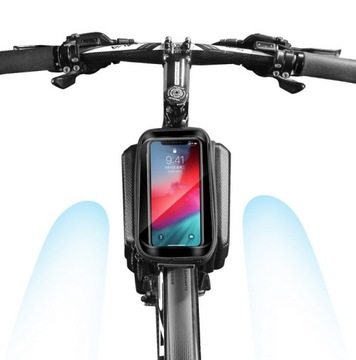 TORBA ROWEROWA WODOODPORNA SAKWA ETUI NA TELEFON