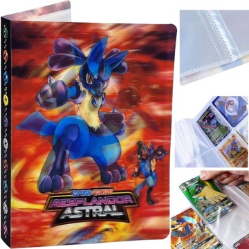 АЛЬБОМ КОЛЛЕКЦИОННЫХ КАРТ ПОКЕМОН ДЛЯ ИГРОВОГО КЛАССА НА 120 КАРТ БЛОКНОТ