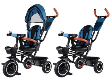 Детский трехколесный велосипед Tiny Bike 3в1 с навесом ROTATABLE 360 RR0650