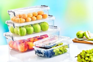 НАБОР ИЗ 8 КОНТЕЙНЕРОВ ДЛЯ ХРАНЕНИЯ ПИЩЕВЫХ ПРОДУКТОВ