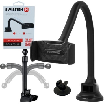 SWISSTEN Uchwyt na telefon regulowany na szybę