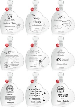 KARAFKA Podziękowania dla Rodziców z grawerem ETUI