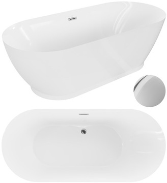 MEXEN ROXY WANNA WOLNOSTOJĄCA 170 x 80 + SYFON