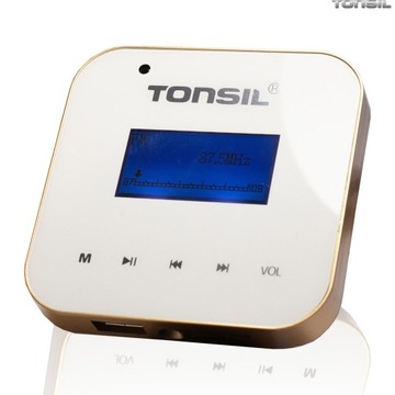 Аудиосистема для ванной комнаты Tonsil Bluetooth USB SD WS-30 + 2 пульта дистанционного управления ZGSU 16/2