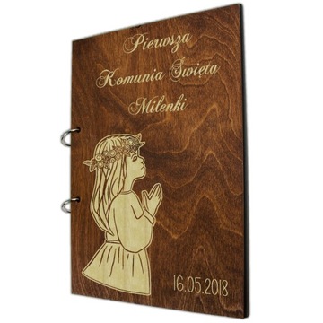 PREZENT NA KOMUNIĘ ŚWIĘTĄ ALBUM NA ZDJĘCIA GRAWER