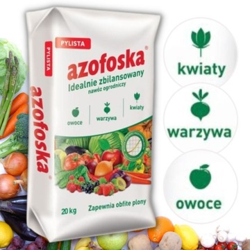 Nawóz ogrodniczy Azofoska kwiaty owoce warzywa 20kg