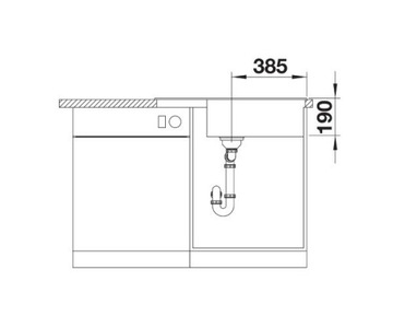 BLANCO 523277 ZIA XL 6 S Compact Silgranit белый двусторонний