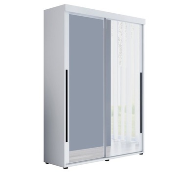 Szafa przesuwna SLIM 2 140 x202 pakowna biała/c