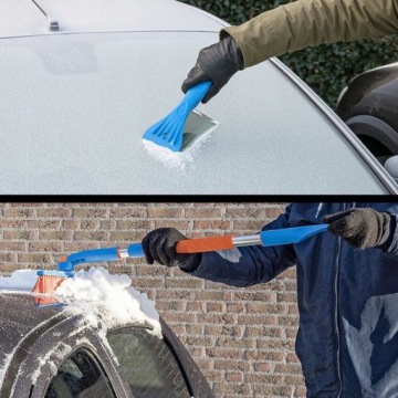 Щетка для уборки снега Скребок для окон автомобиля, телескопический, длинный, 127 см