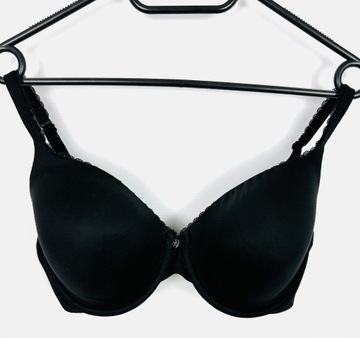 Biustonosz usztywniany 75DD czarny Victoria Secret