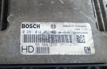 JEDNOTKA 0281014452 55566279 OPEL ASTRA H ZAFIRA B 1.9 CDTI