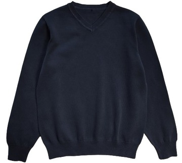 GEORGE elegancki GRANATOWY sweter SWETEREK dla chłopca 7-8 lat 122-128