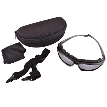 OKULARY PRZECIWSŁONECZNE MOTOCYKLOWE LEOSHI +ETUI