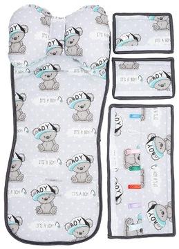 WKŁADKA DO WÓZKA SPACERÓWKI MOTYLEK OSŁONKI ZESTAW 3W1 JACKMAR