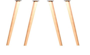 NOGI DREWNIANE DO MEBLI WYS 50 CM TOCZONE + BLACHY
