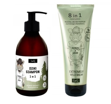 LAQ DZIKUS ZESTAW MĘSKI 2cz SZAMPON 300+BALSAM 200