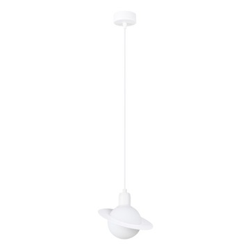 Lampa wisząca HYPERION 1 biały kula nowoczesny sufitowy regulowany zwis