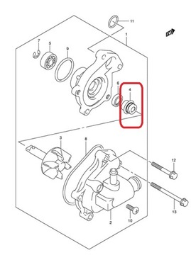УПЛОТНЕНИЕ ВОДЯНОГО НАСОСА SUZUKI VL VZ 1500 DR-Z 400