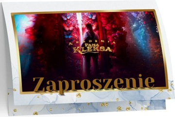ZAPROSZENIE AKADEMIA PANA KLEKSA ZAPROSZANIA URODZINOWE 20x15 cm
