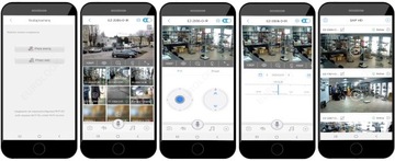 IP-камера Wi-Fi SMART Уличная поворотная галогенная камера 8 МП с обнаружением Android IOS