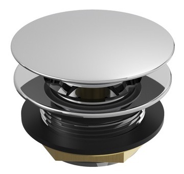 АВТОМАТИЧЕСКАЯ СЕРЕБРЯНАЯ ПРОБКА CLICK CLACK ДЛЯ ВАННЫ ХРОМИРОВАННЫЙ СИФОН BP