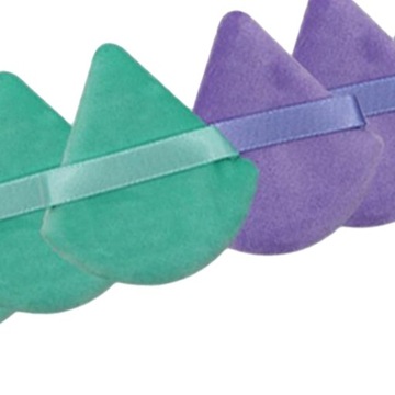 Треугольная пудра, моющаяся пуховка для макияжа.