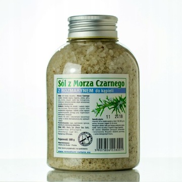 Sól z Morza Czarnego Rozmarynowa, 100 % Naturalna
