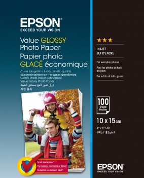 EPSON Value Photo Paper 10x15 100 листов глянцевая