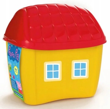 БЛОКИ СВИНКИ ПЕППА, ведро с кубиками CLEMENTONI