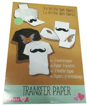 PAPIER TRANSFEROWY NAPRASOWANKA DO TKANIN T-SHIRT