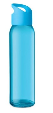 Szklana butelka 500 ml niebieska