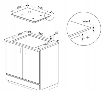 Комплект AMICA ED97795V + AMMB25E5SGVB + PI6542PH HC 3.0 + OMC6754B HC STUDIO