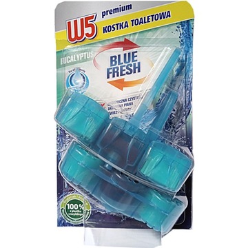 KOSTKA TOALETOWA W5 premium EUCALYPTUS zawieszka WC 2 x 45 g.